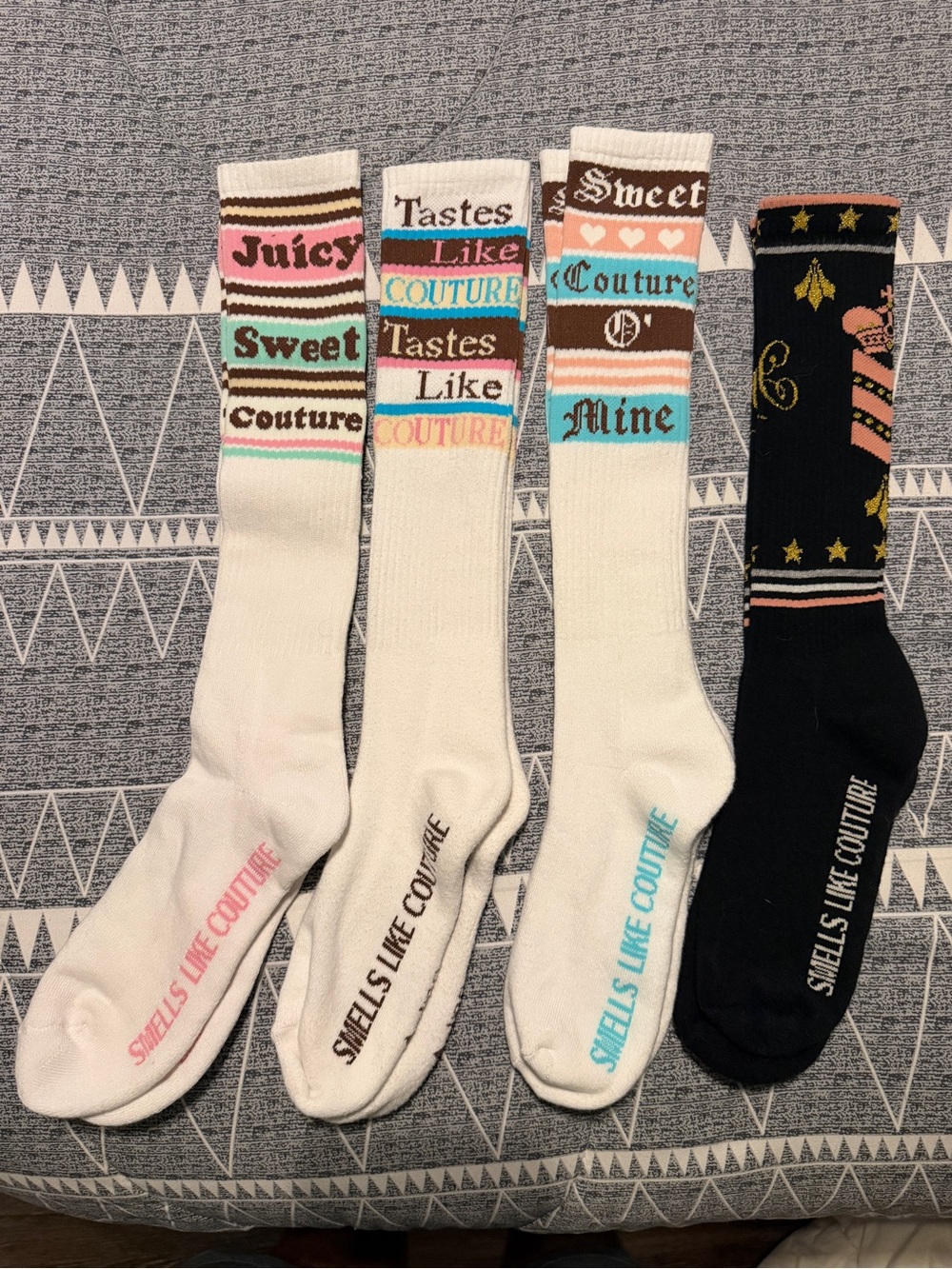NEW Y2K RARE VINTAGE RETRO JUICY COUTURE TUBE SOCKS